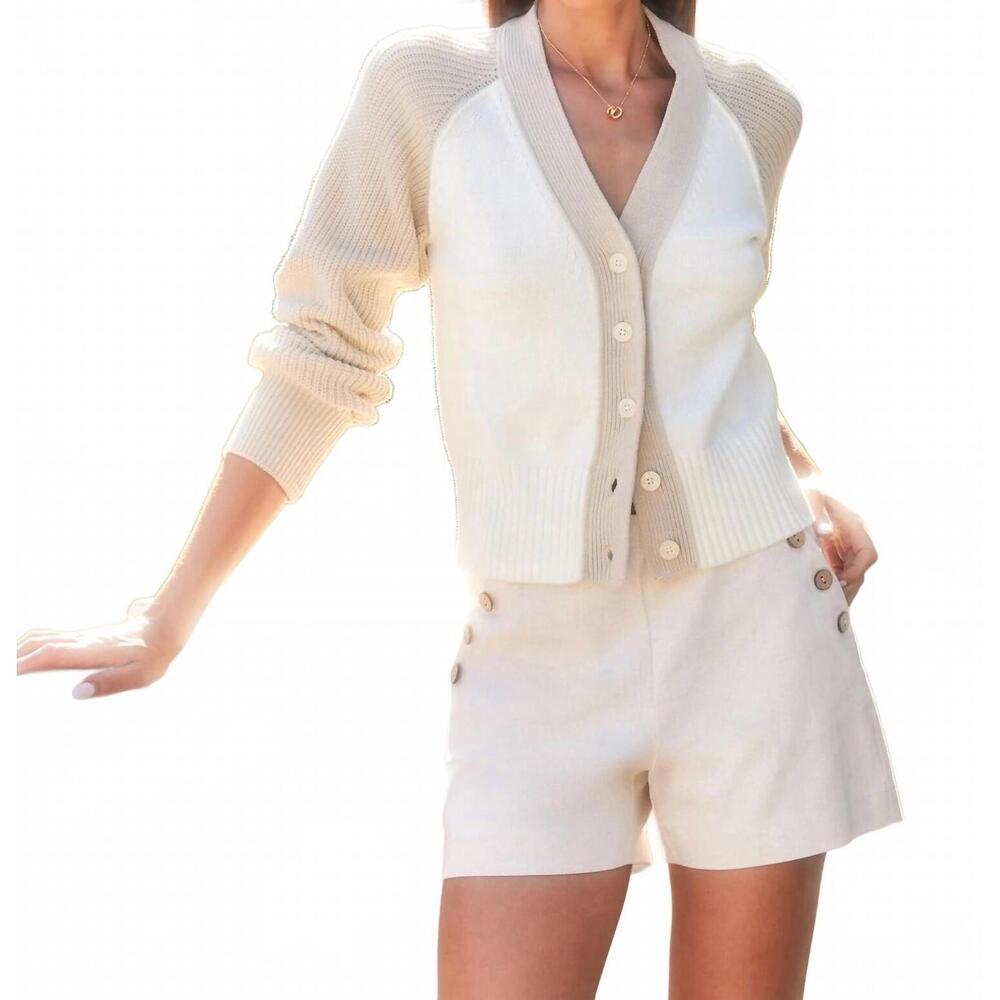 NEW FIFTEEN TWENTY marine colorblock cardigan in multi